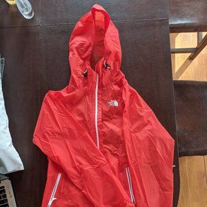 North Face Red Nylon HyVent 2.5 Layer Jacket